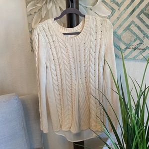 CAbi cable knit sweater